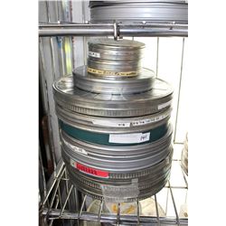 STACK OF VINTAGE MOVIE REELS