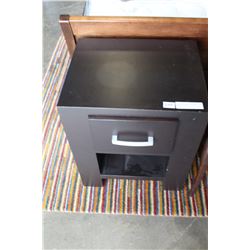 ESPRESSO FININSH 1-DRAWER MODERN ENDTABLE