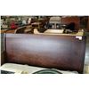 Image 2 : MODERN ESPRESSO FINISH QUEENSIZE SLEIGH BED FRAME
