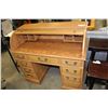 Image 1 : OAK ROLL TOP DESK
