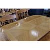 Image 2 : OAK DINING TABLE WITH LEAF AND FOUR CHAIRS