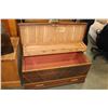 Image 2 : ANTIQUE WALNUT HONDERICH FURNITURE RED CEAL CEDAR CHEST WITH STORAGE DRAWER