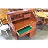 Image 2 : OAK ROLL TOP DOUBLE PEDESTLE DESK