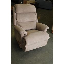 BEIGE MICROFIBRE LAZYBOY RECLINER