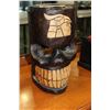 Image 1 : WOOD CARVED SKULL