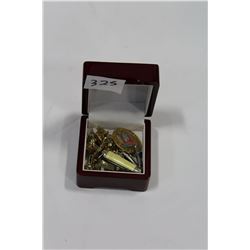 LOT OF MENS CUFFLINKS, AND BREITLING WATCH FACE, AS IS, REPLICA