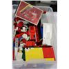 Image 2 : SMALL TOTE OF LEGO AND VINTAGE MCDONALDS TOYS