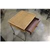 Image 2 : WICKER 1-DRAWER ENDTABLE