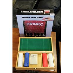 DRINKING GAME AND POKER SET
