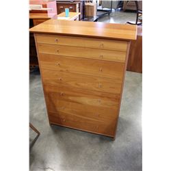 MODERN ITALIAN MAPLE HIGHBOY DRESSER
