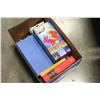 Image 1 : LOT OF SCHOOL SUPPLIES AND TETRIS JENGA GAME