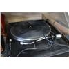 Image 2 : TURNTABLE AND BOX OF RECORDS