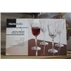 Image 1 : SET OF FOUR CRYSTAL GOBLETS AND TWO PIECE CHIP AND DIP SET