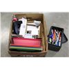 Image 1 : BOX OF OFFICE SUPPLIES NOTEPADS AND BOX OF PENS