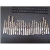 Image 1 : Misc Sized, 1/2" Shank HSS End Mills, 24 Total