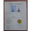 Image 2 : 1.10CT GREEN EMERALD & DIAMOND NECKLACE, ROUND EMERALD. INCLUDES $300 CERTIFICATE