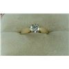 Image 1 : ONE LADIES 14KT YELLOW GOLD AND WHITE GOLD DIAMOND SET ENGAGEMENT OR DRESS RING. CONTEMPORARY