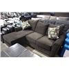 Image 2 : BROWN SECTIONAL SOFA WITH THROW CUSHIONS