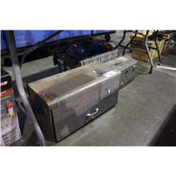 3 BOXES OF TOOLS UNDER TABLE