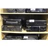 Image 1 : SHELF LOT INCLUDING DENON AMP, DENON CD PLAYER, SONY AMP AND A YAMAHA P2700 POWERED AMP