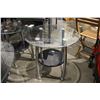 Image 2 : 3 PIECE GLASS COFFEE TABLE SET