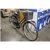 Image 2 : WOMANS VINTAGE HAMILTON BICYCLE WITH FRONT BASKET AND REAR CARRIER