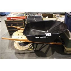 LARGE BLACK WHEELBARROW