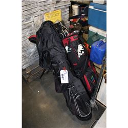 2 BAGS OF GOLF CLUBS