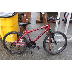 HUFFY BLACK AND RED MOUNTAIN BIKE