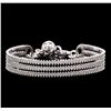 Image 1 : 1.27 ctw Diamond Bracelet - 14KT White Gold