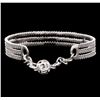 Image 2 : 1.27 ctw Diamond Bracelet - 14KT White Gold