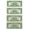 Image 3 : 1963 $5 Fine Red Seal Bill Lot of 4