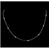 Image 1 : 0.36 ctw Diamond Necklace - 14KT White Gold