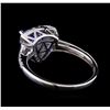 Image 3 : 1.34 ctw Tanzanite and Diamond Ring - 14KT White Gold