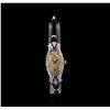 Image 1 : Zila Platinum Diamond Vintage Ladies Watch