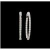 Image 1 : 14KT White Gold 1.76 ctw Diamond Earrings