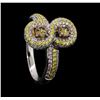 Image 4 : 1.32 ctw Diamond Ring - 18KT White Gold