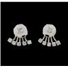 Image 1 : 14KT White Gold 0.60 ctw Diamond Earrings