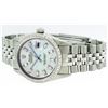 Image 7 : Rolex Stainless Steel Blue MOP Diamond DateJust Men's Watch