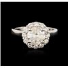Image 2 : 14KT White Gold 1.94 ctw Diamond Ring