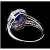 Image 3 : 1.79 ctw Tanzanite and Diamond Ring - 14KT White Gold