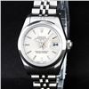 Image 1 : Rolex Stainless Steel Silver Index Smooth Bezel Quickset DateJust Ladies Watch