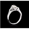 Image 3 : EGL USA Cert 0.75 ctw Diamond Ring - 18KT White Gold
