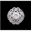 Image 2 : 14KT White Gold 2.17 ctw Diamond Ring