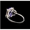 Image 3 : 14KT White Gold 3.34 ctw Tanzanite and Diamond Ring