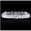 Image 2 : 18KT White Gold 3.43 ctw Diamond Bracelet