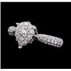 Image 1 : 0.88 ctw Diamond Ring - 18KT White Gold