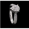 Image 4 : 0.88 ctw Diamond Ring - 18KT White Gold