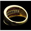 Image 3 : 0.50 ctw Ruby and Diamond Ring - 14KT Yellow Gold