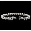 Image 3 : 14KT White Gold 2.32 ctw Diamond Tennis Bracelet
